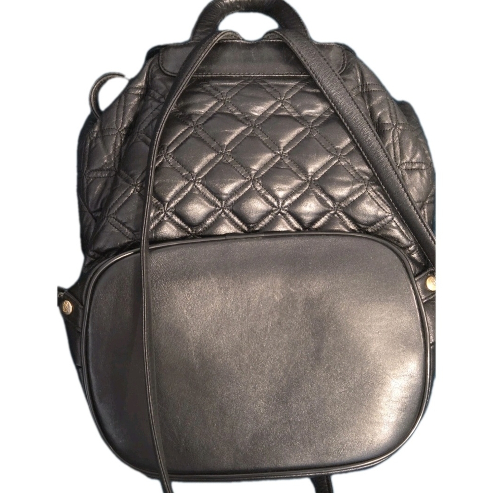 MCM Black Quilted Leather (Unisex) Mini Backpack / Handbag ( GUC) - Picture 3 of 11
